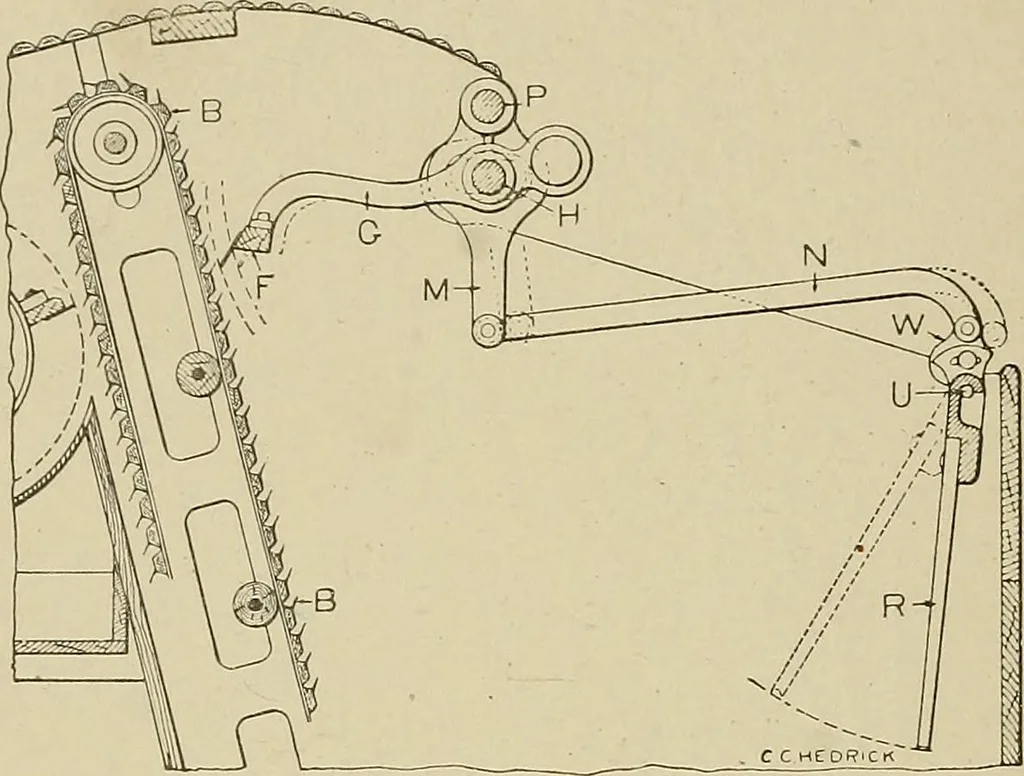 An illustration from Cyclopedia of textile work : a general reference library on cotton, woolen and worsted yarn manufacture, weaving, designing, chemistry and dyeing, finishing, knitting, and allied subjects, 1911, leaf 86