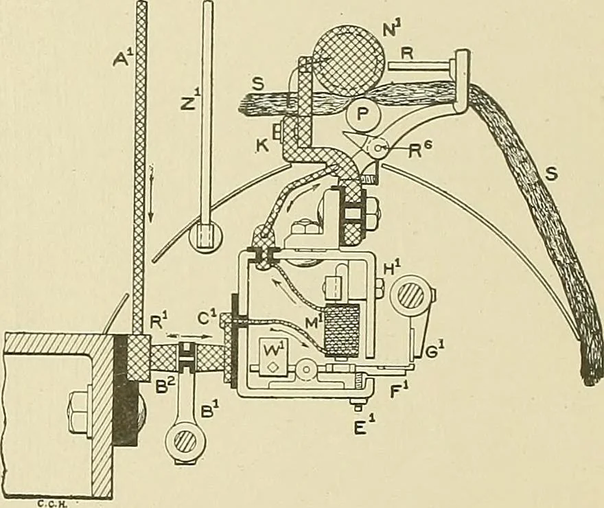 An illustration from Cyclopedia of textile work; a general reference library on cotton, woolen and worsted yarn manufacture, weaving, designing, chemistry and dyeing, finishing, knitting, and allied subjects, 1911, leaf 236