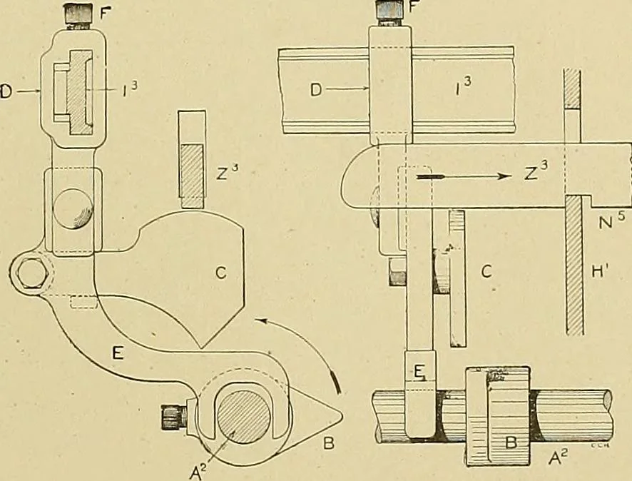 An illustration from Cyclopedia of textile work; a general reference library on cotton, woolen and worsted yarn manufacture, weaving, designing, chemistry and dyeing, finishing, knitting, and allied subjects, 1911, leaf 275