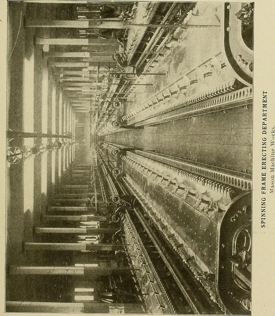 An illustration from Cyclopedia of textile work; a general reference library on cotton, woolen and worsted yarn manufacture, weaving, designing, chemistry and dyeing, finishing, knitting, and allied subjects, 1911, leaf 295