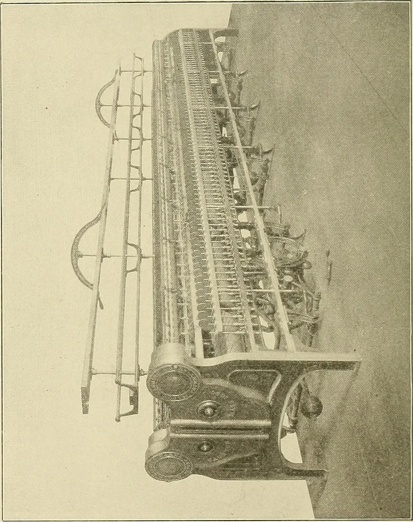 An illustration from Cyclopedia of textile work; a general reference library on cotton, woolen and worsted yarn manufacture, weaving, designing, chemistry and dyeing, finishing, knitting, and allied subjects, 1911, leaf 298