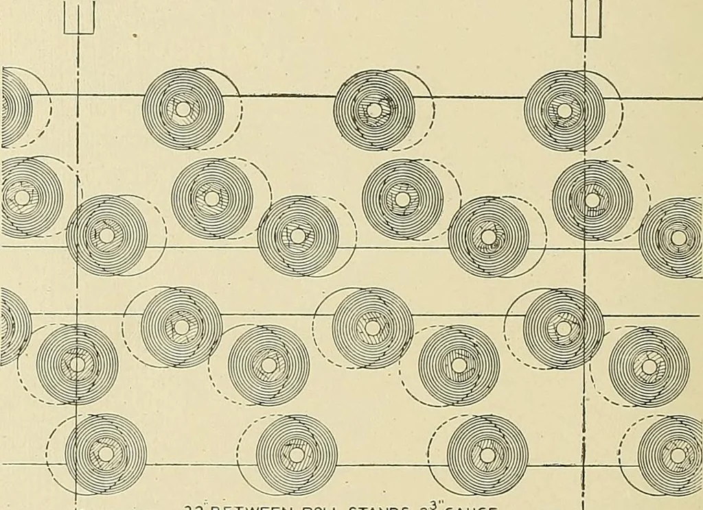 An illustration from Cyclopedia of textile work; a general reference library on cotton, woolen and worsted yarn manufacture, weaving, designing, chemistry and dyeing, finishing, knitting, and allied subjects, 1911, leaf 304