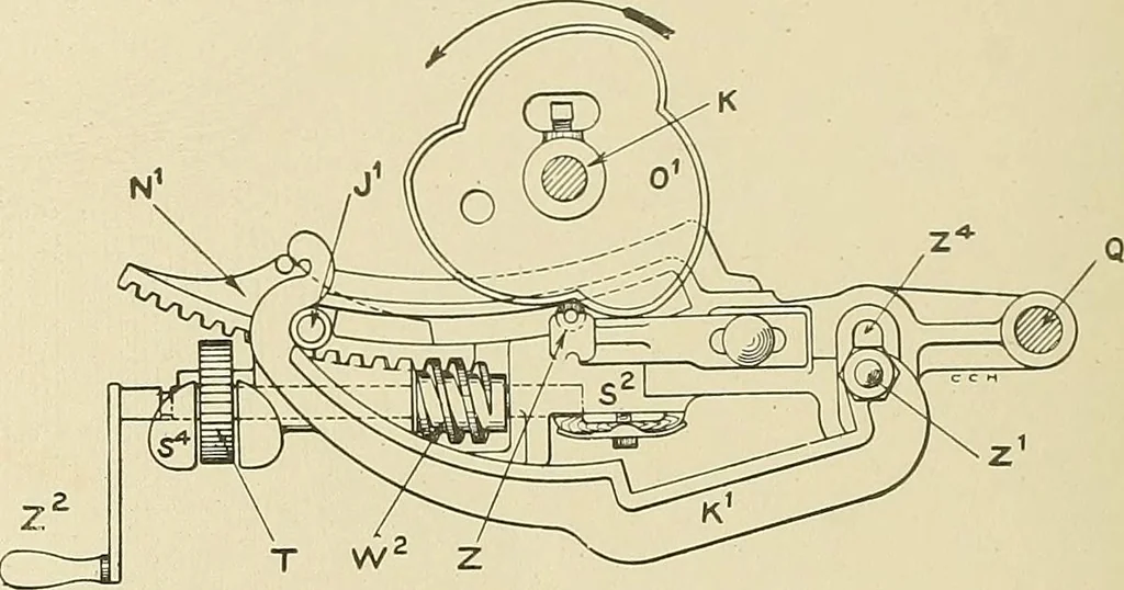 An illustration from Cyclopedia of textile work; a general reference library on cotton, woolen and worsted yarn manufacture, weaving, designing, chemistry and dyeing, finishing, knitting, and allied subjects, 1911, leaf 326