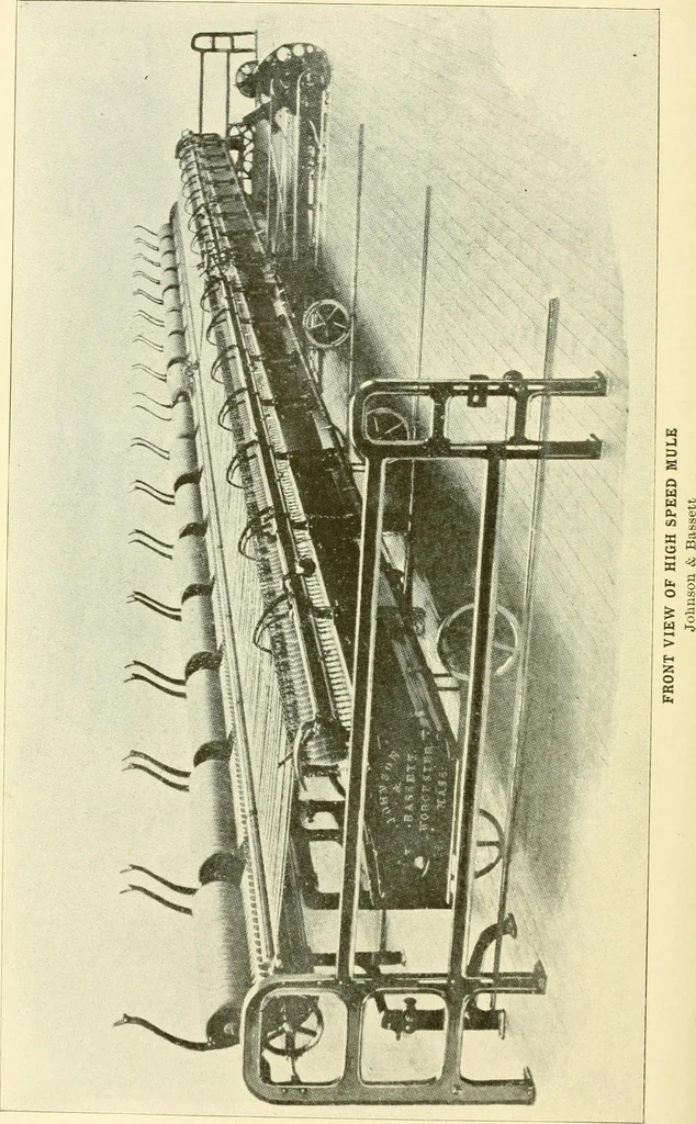 An illustration from Cyclopedia of textile work : a general reference library on cotton, woollen and worsted yarn manufacture, weaving, designing, chemistry and dyeing, finishing, knitting, and allied subjects, 1907, leaf 302
