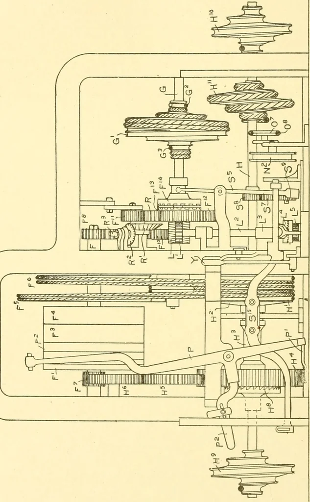An illustration from Cyclopedia of textile work : a general reference library on cotton, woollen and worsted yarn manufacture, weaving, designing, chemistry and dyeing, finishing, knitting, and allied subjects, 1907, leaf 304