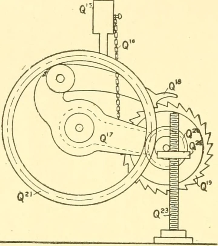 An illustration from Cyclopedia of textile work : a general reference library on cotton, woollen and worsted yarn manufacture, weaving, designing, chemistry and dyeing, finishing, knitting, and allied subjects, 1907, leaf 314