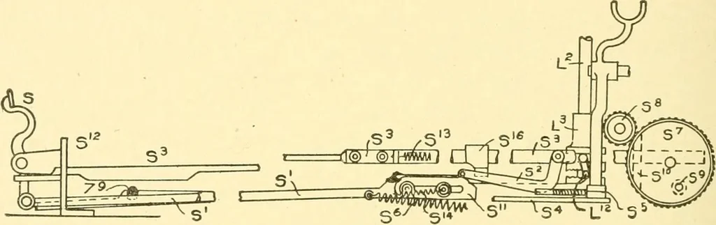 An illustration from Cyclopedia of textile work : a general reference library on cotton, woollen and worsted yarn manufacture, weaving, designing, chemistry and dyeing, finishing, knitting, and allied subjects, 1907, leaf 318