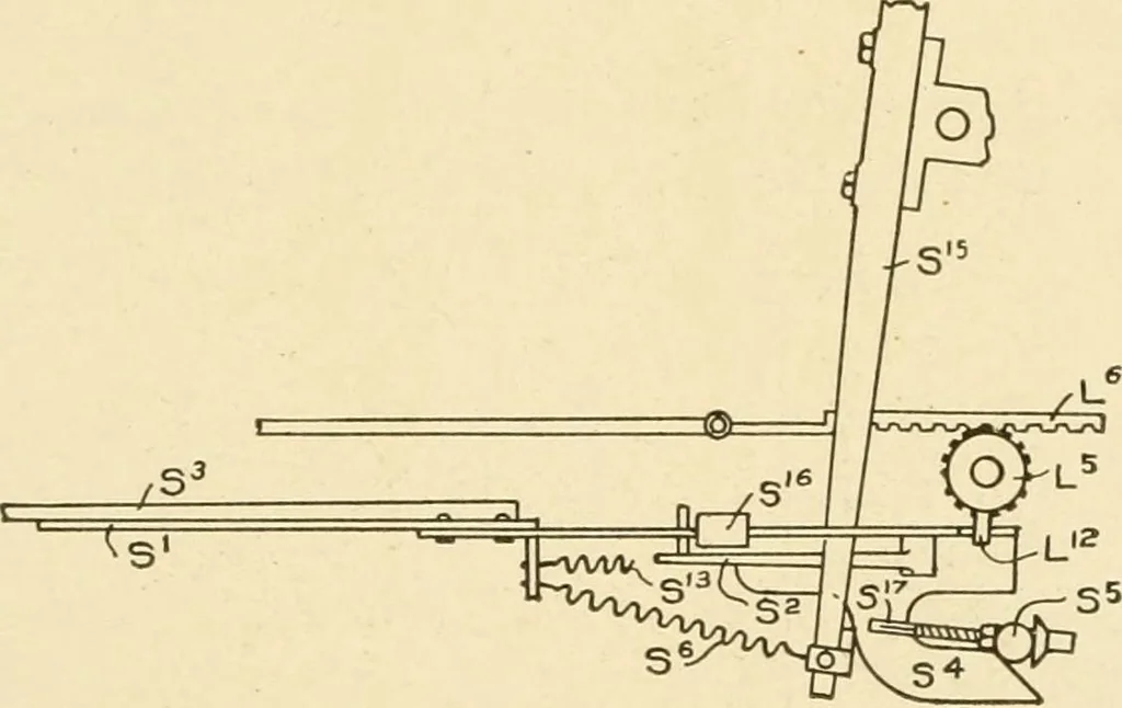 An illustration from Cyclopedia of textile work : a general reference library on cotton, woollen and worsted yarn manufacture, weaving, designing, chemistry and dyeing, finishing, knitting, and allied subjects, 1907, leaf 321