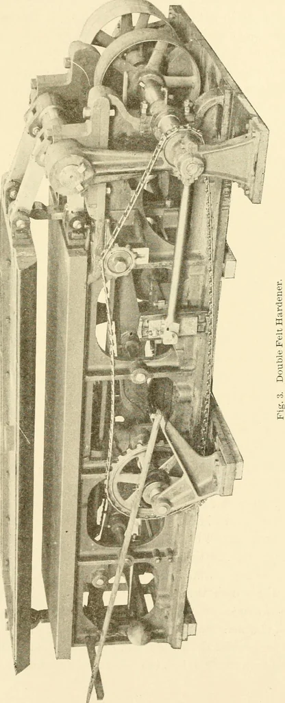 An illustration from Cyclopedia of textile work : a general reference library on cotton, woollen and worsted yarn manufacture, weaving, designing, chemistry and dyeing, finishing, knitting, and allied subjects, 1907, leaf 341