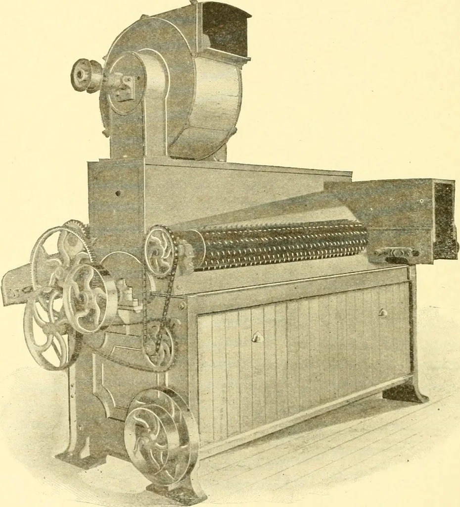 An illustration from Cyclopedia of textile work : a general reference library on cotton, woollen and worsted yarn manufacture, weaving, designing, chemistry and dyeing, finishing, knitting, and allied subjects, 1907, leaf 64