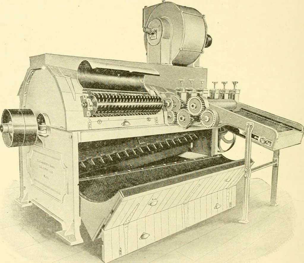 An illustration from Cyclopedia of textile work : a general reference library on cotton, woollen and worsted yarn manufacture, weaving, designing, chemistry and dyeing, finishing, knitting, and allied subjects, 1907, leaf 80