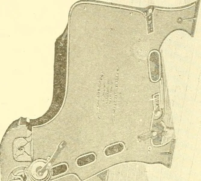 An illustration from Cyclopedia of textile work : a general reference library on cotton, woollen and worsted yarn manufacture, weaving, designing, chemistry and dyeing, finishing, knitting, and allied subjects, 1907, leaf 84