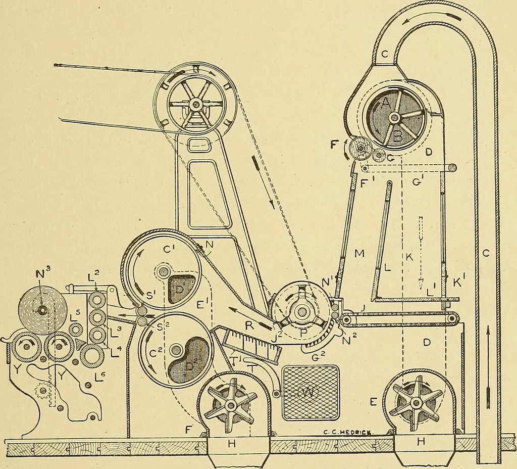 An illustration from Cyclopedia of textile work;, 1907, leaf 64
