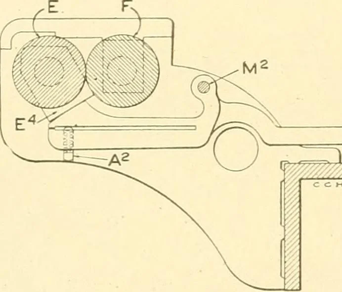 An illustration from Cyclopedia of textile work : a general reference library on cotton, woollen and worsted yarn manufacture, weaving, designing, chemistry and dyeing, finishing, knitting, and allied subjects, 1907, leaf 245