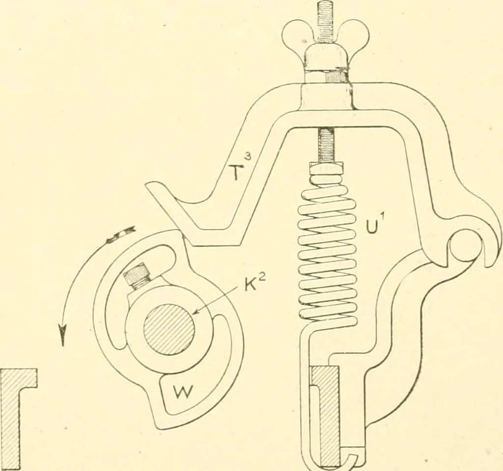 An illustration from Cyclopedia of textile work : a general reference library on cotton, woollen and worsted yarn manufacture, weaving, designing, chemistry and dyeing, finishing, knitting, and allied subjects, 1907, leaf 275