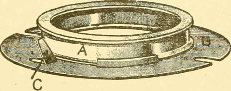 An illustration from Cyclopedia of textile work : a general reference library on cotton, woollen and worsted yarn manufacture, weaving, designing, chemistry and dyeing, finishing, knitting, and allied subjects, 1907, leaf 322