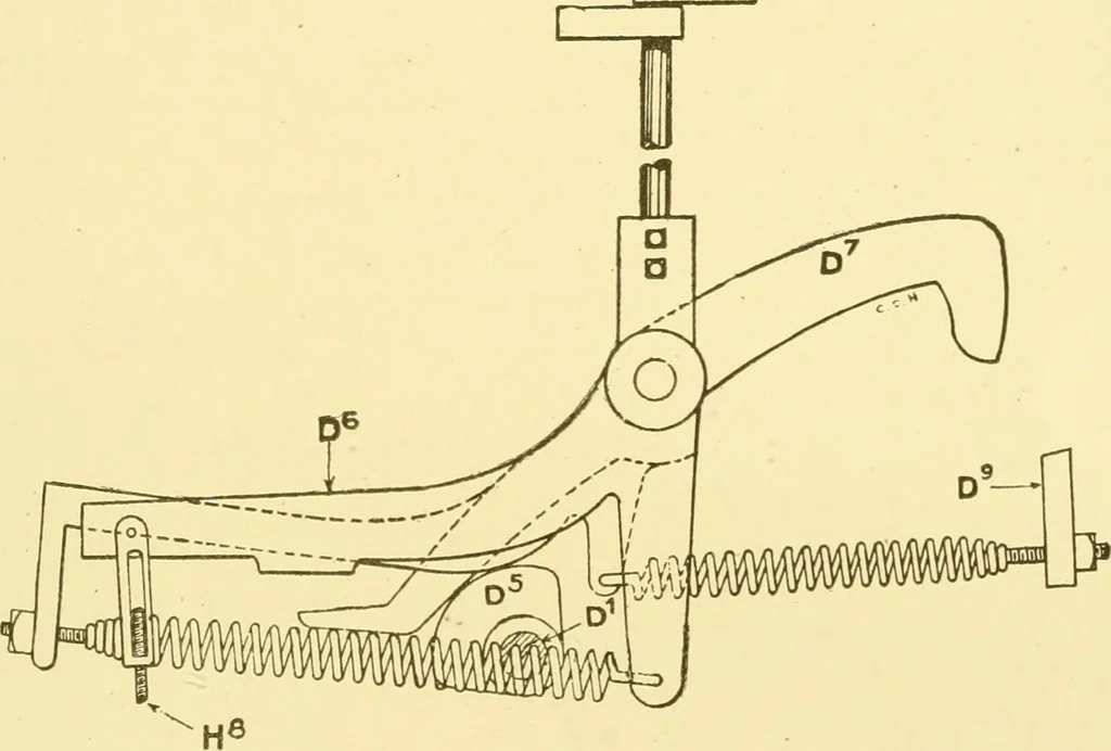 An illustration from Cyclopedia of textile work : a general reference library on cotton, woollen and worsted yarn manufacture, weaving, designing, chemistry and dyeing, finishing, knitting, and allied subjects, 1907, leaf 362