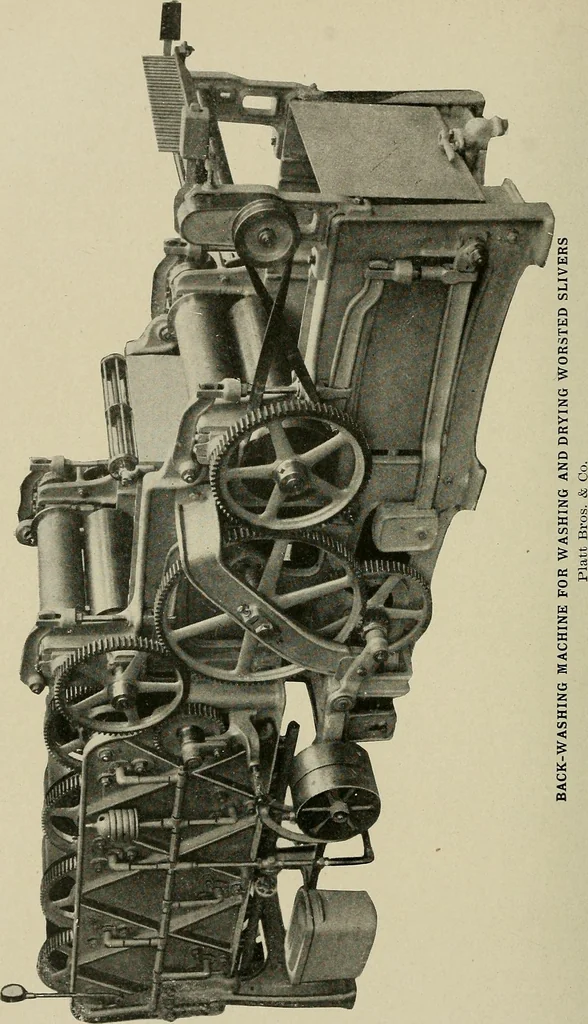An illustration from Cyclopedia of textile work : a general reference library on cotton, woolen and worsted yarn manufacture, weaving, designing, chemistry and dyeing, finishing, knitting, and allied subjects, 1911, leaf 181