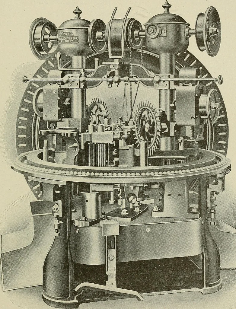 An illustration from Cyclopedia of textile work : a general reference library on cotton, woolen and worsted yarn manufacture, weaving, designing, chemistry and dyeing, finishing, knitting, and allied subjects, 1911, leaf 202
