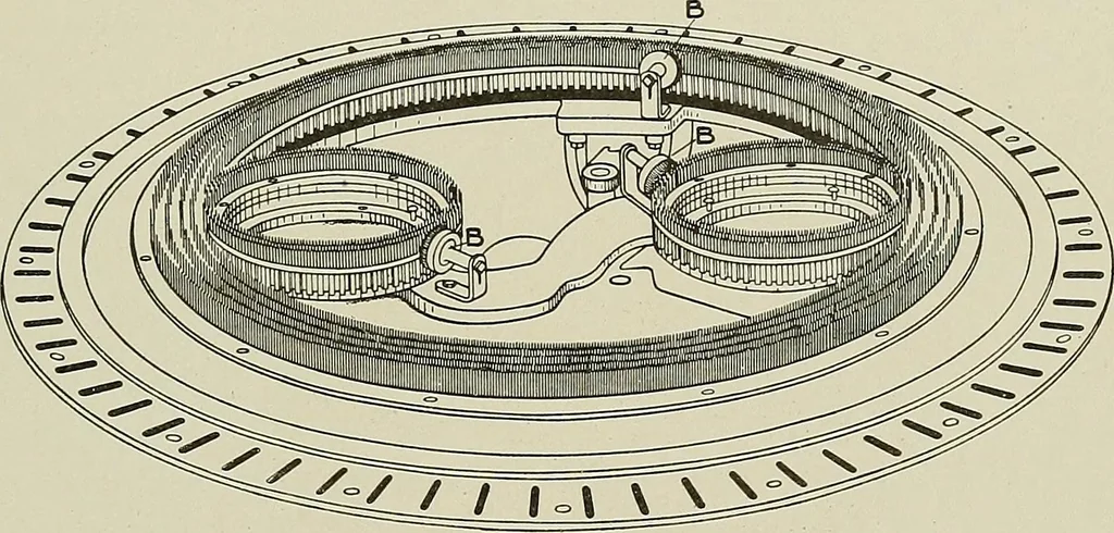 An illustration from Cyclopedia of textile work : a general reference library on cotton, woolen and worsted yarn manufacture, weaving, designing, chemistry and dyeing, finishing, knitting, and allied subjects, 1911, leaf 204
