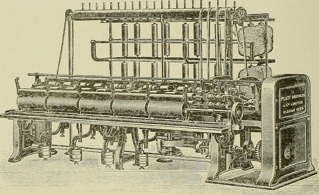 An illustration from Cyclopedia of textile work : a general reference library on cotton, woolen and worsted yarn manufacture, weaving, designing, chemistry and dyeing, finishing, knitting, and allied subjects, 1911, leaf 255