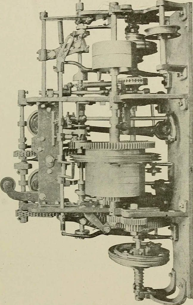 An illustration from Cyclopedia of textile work : a general reference library on cotton, woolen and worsted yarn manufacture, weaving, designing, chemistry and dyeing, finishing, knitting, and allied subjects, 1911, leaf 292