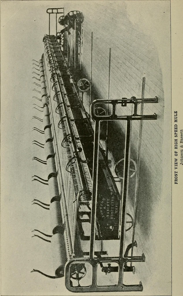 An illustration from Cyclopedia of textile work : a general reference library on cotton, woolen and worsted yarn manufacture, weaving, designing, chemistry and dyeing, finishing, knitting, and allied subjects, 1911, leaf 303