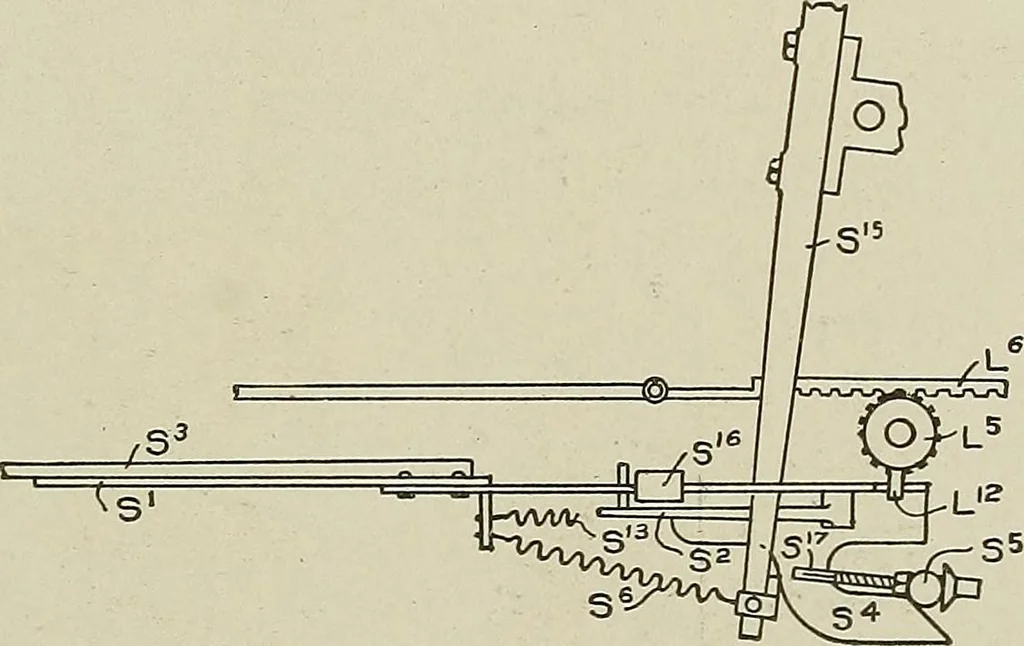 An illustration from Cyclopedia of textile work : a general reference library on cotton, woolen and worsted yarn manufacture, weaving, designing, chemistry and dyeing, finishing, knitting, and allied subjects, 1911, leaf 322