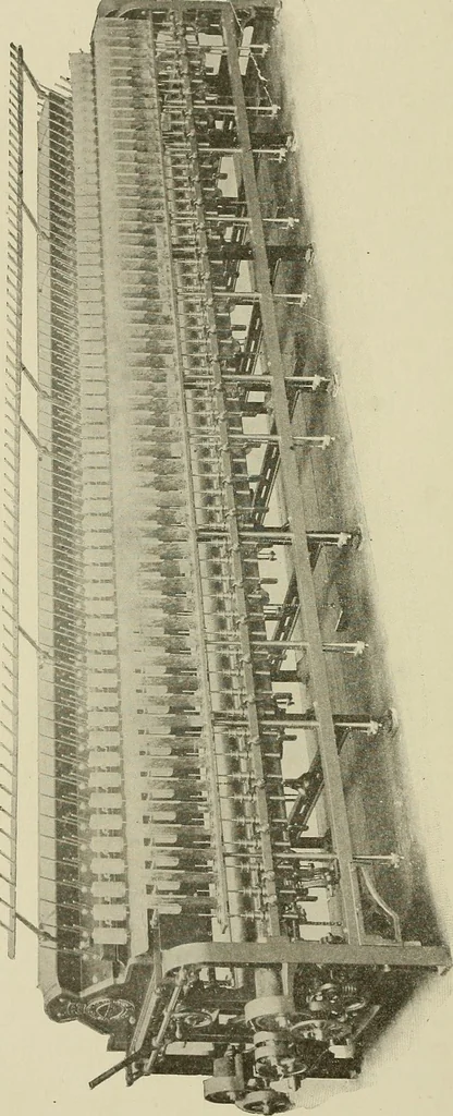 An illustration from Cyclopedia of textile work : a general reference library on cotton, woolen and worsted yarn manufacture, weaving, designing, chemistry and dyeing, finishing, knitting, and allied subjects, 1911, leaf 325