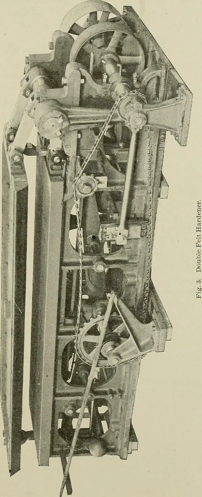 An illustration from Cyclopedia of textile work : a general reference library on cotton, woolen and worsted yarn manufacture, weaving, designing, chemistry and dyeing, finishing, knitting, and allied subjects, 1911, leaf 342