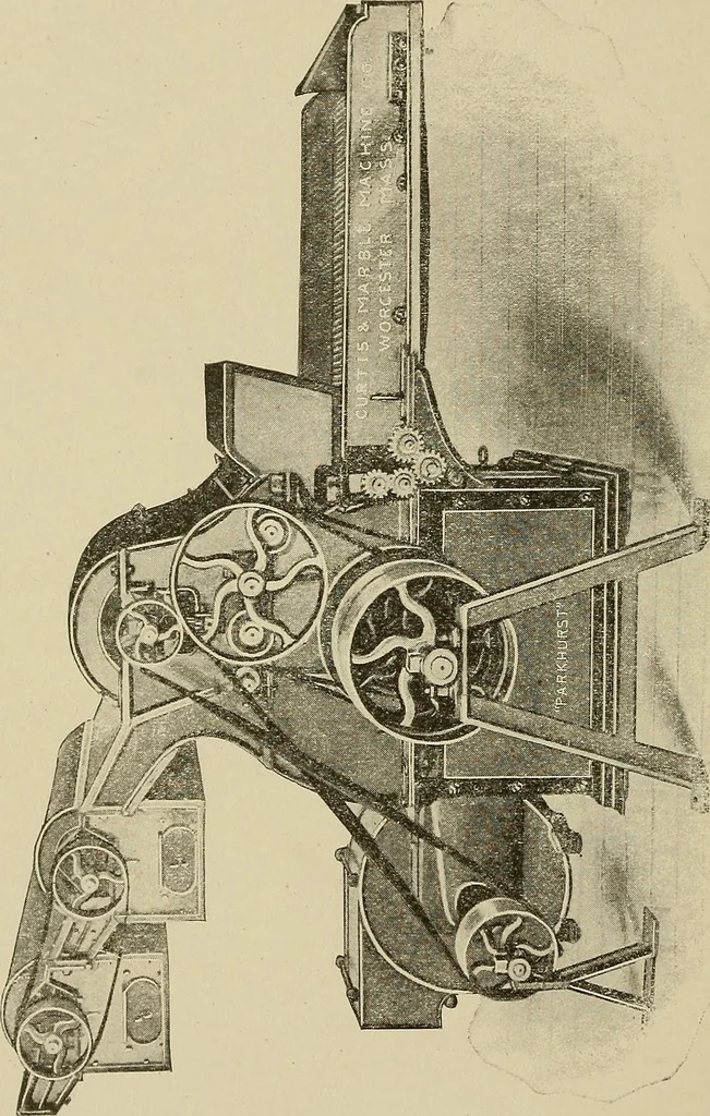 An illustration from Cyclopedia of textile work : a general reference library on cotton, woolen and worsted yarn manufacture, weaving, designing, chemistry and dyeing, finishing, knitting, and allied subjects, 1911, leaf 99