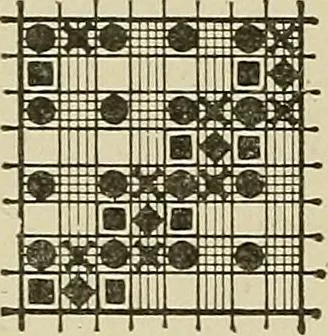 An illustration from Cyclopedia of textile work : a general reference library on cotton, woolen and worsted yarn manufacture, weaving, designing, chemistry and dyeing, finishing, knitting, and allied subjects, 1911, leaf 169