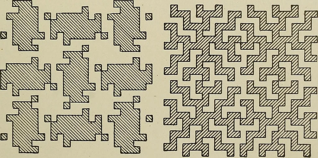 An illustration from Cyclopedia of textile work : a general reference library on cotton, woolen and worsted yarn manufacture, weaving, designing, chemistry and dyeing, finishing, knitting, and allied subjects, 1911, leaf 94