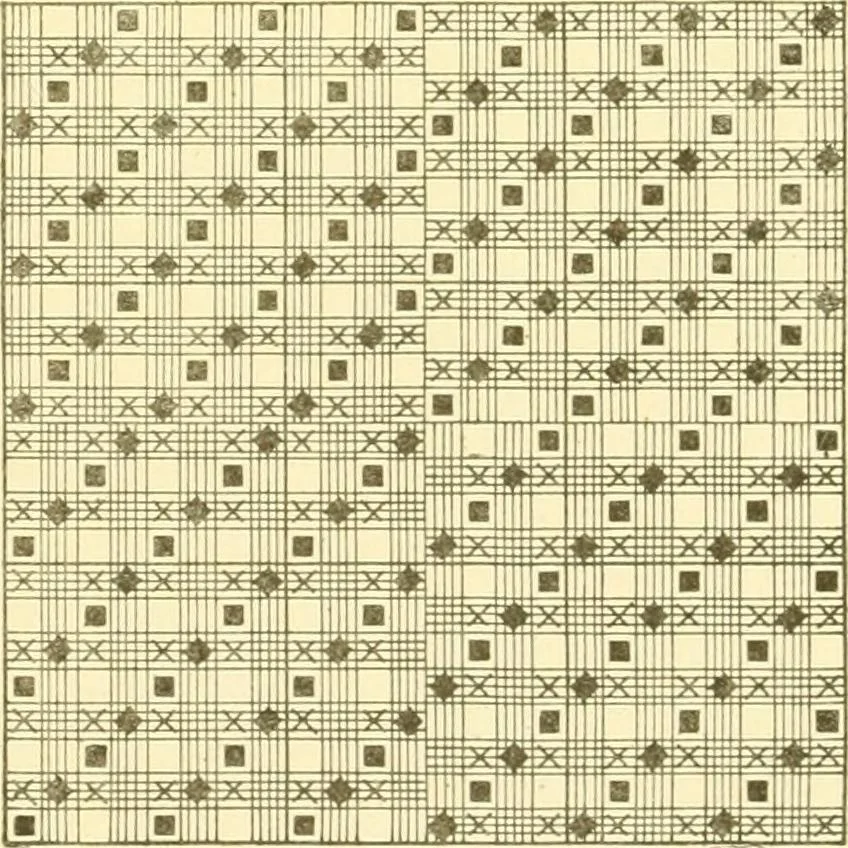 An illustration from Cyclopedia of textile work : a general reference library on cotton, woollen and worsted yarn manufacture, weaving, designing, chemistry and dyeing, finishing, knitting, and allied subjects, 1907, leaf 203