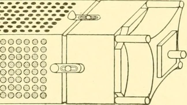 An illustration from Cyclopedia of textile work : a general reference library on cotton, woollen and worsted yarn manufacture, weaving, designing, chemistry and dyeing, finishing, knitting, and allied subjects, 1907, leaf 233