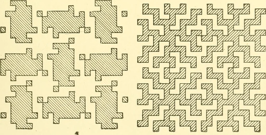 An illustration from Cyclopedia of textile work : a general reference library on cotton, woollen and worsted yarn manufacture, weaving, designing, chemistry and dyeing, finishing, knitting, and allied subjects, 1907, leaf 93