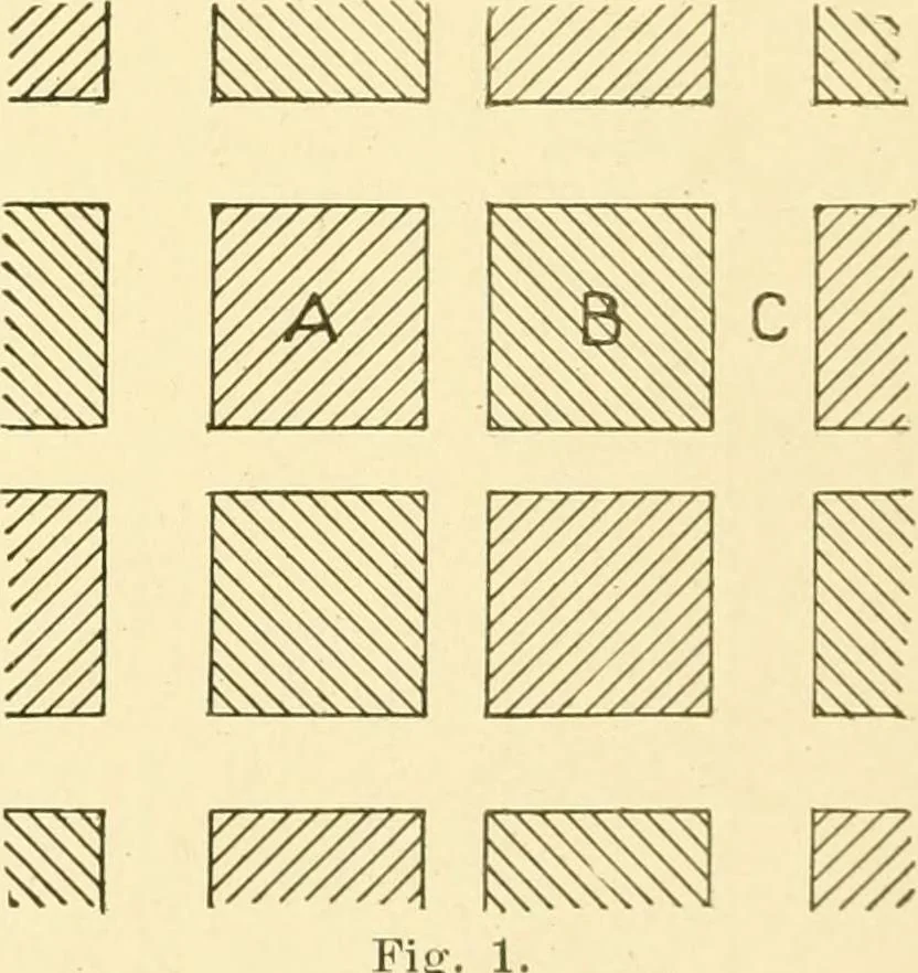 An illustration from Cyclopedia of textile work : a general reference library on cotton, woollen and worsted yarn manufacture, weaving, designing, chemistry and dyeing, finishing, knitting, and allied subjects, 1907, leaf 96