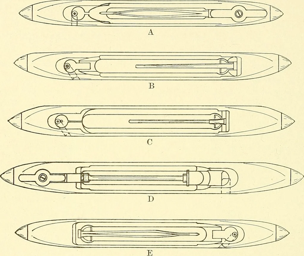 An illustration from Cyclopedia of textile work : a general reference library on cotton, woolen and worsted yarn manufacture, weaving, designing, chemistry and dyeing, finishing, knitting, and allied subjects, 1911, leaf 173