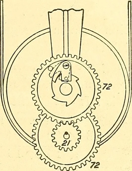 An illustration from Cyclopedia of textile work : a general reference library on cotton, woolen and worsted yarn manufacture, weaving, designing, chemistry and dyeing, finishing, knitting, and allied subjects, 1911, leaf 34