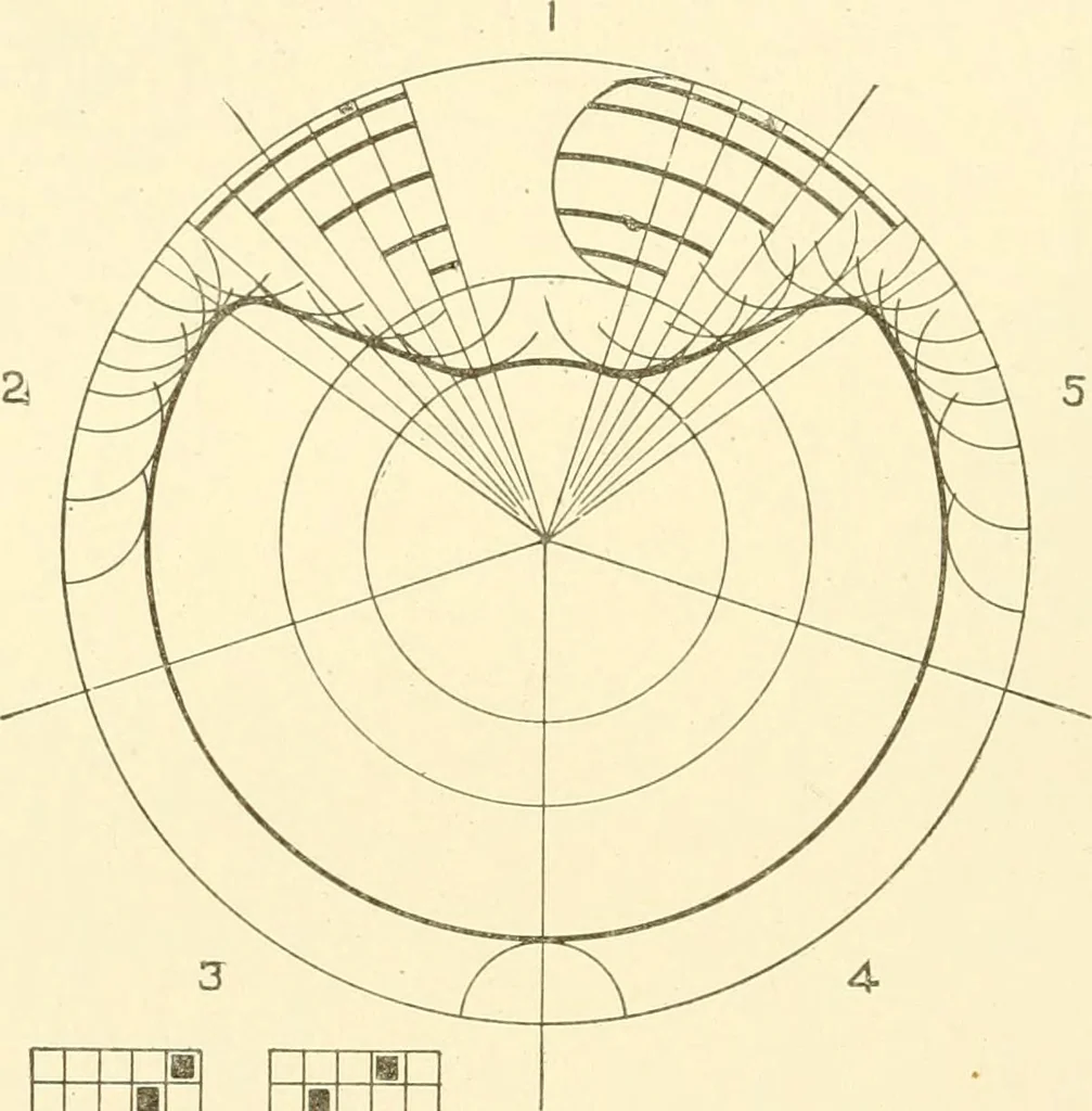 An illustration from Cyclopedia of textile work : a general reference library on cotton, woollen and worsted yarn manufacture, weaving, designing, chemistry and dyeing, finishing, knitting, and allied subjects, 1907, leaf 138