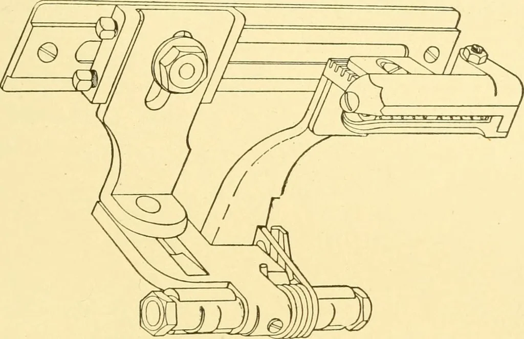An illustration from Cyclopedia of textile work : a general reference library on cotton, woollen and worsted yarn manufacture, weaving, designing, chemistry and dyeing, finishing, knitting, and allied subjects, 1907, leaf 233