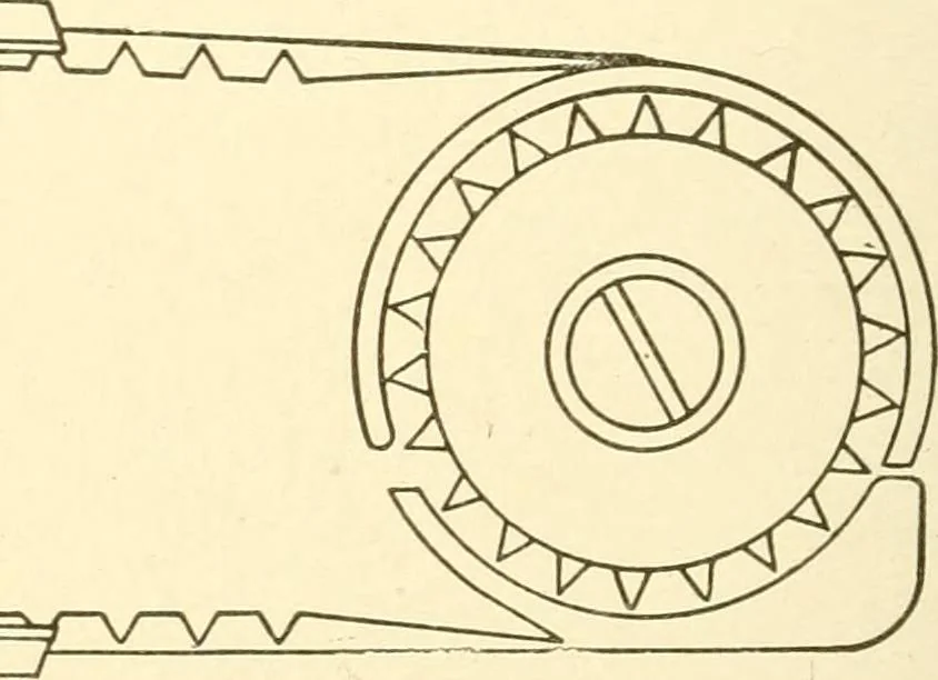 An illustration from Cyclopedia of textile work : a general reference library on cotton, woollen and worsted yarn manufacture, weaving, designing, chemistry and dyeing, finishing, knitting, and allied subjects, 1907, leaf 236