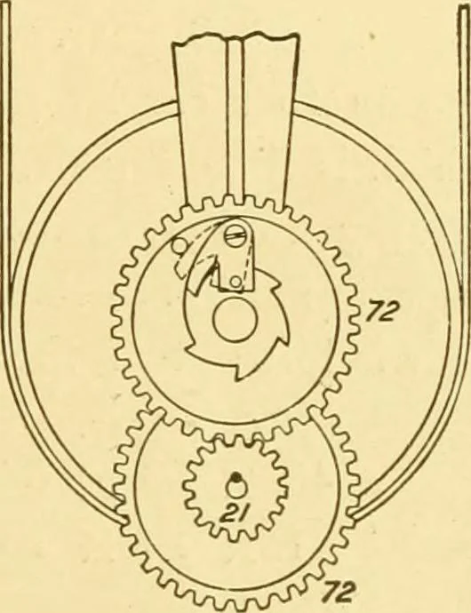 An illustration from Cyclopedia of textile work : a general reference library on cotton, woollen and worsted yarn manufacture, weaving, designing, chemistry and dyeing, finishing, knitting, and allied subjects, 1907, leaf 33