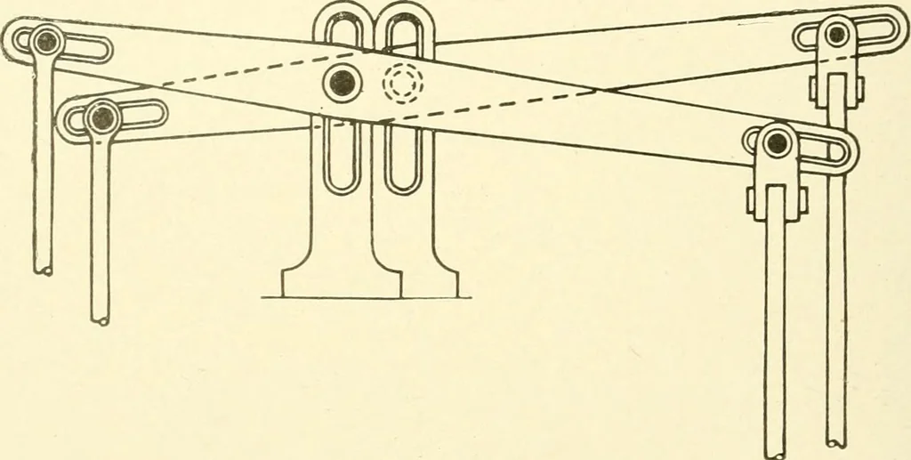 An illustration from Cyclopedia of textile work : a general reference library on cotton, woollen and worsted yarn manufacture, weaving, designing, chemistry and dyeing, finishing, knitting, and allied subjects, 1907, leaf 346