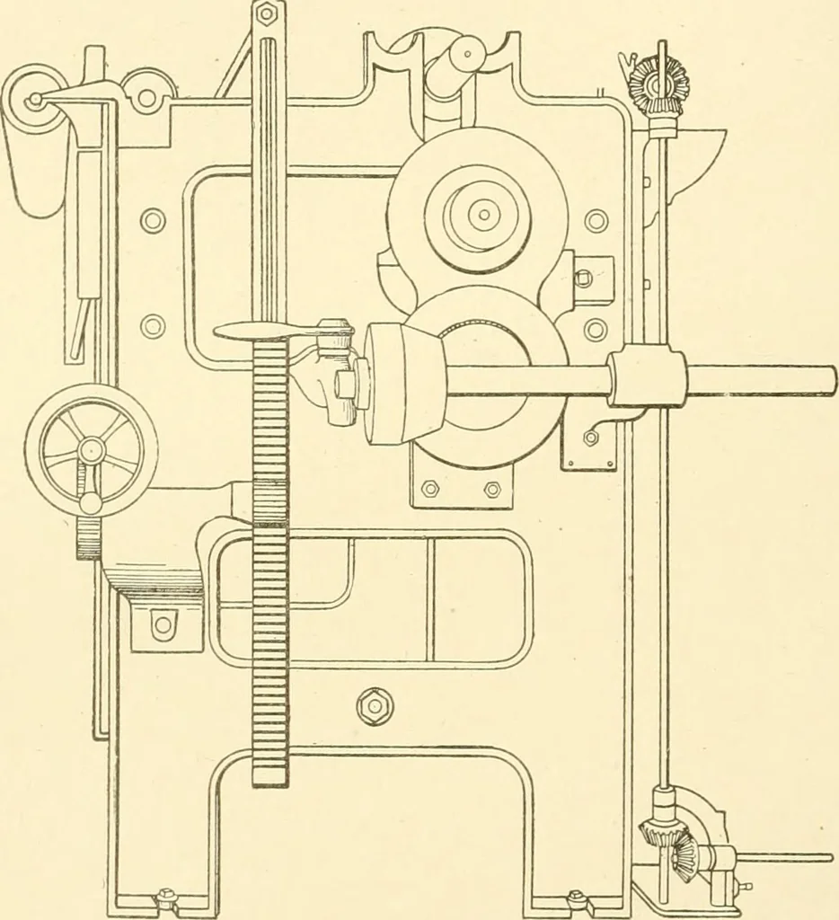 An illustration from Cyclopedia of textile work : a general reference library on cotton, woollen and worsted yarn manufacture, weaving, designing, chemistry and dyeing, finishing, knitting, and allied subjects, 1907, leaf 52