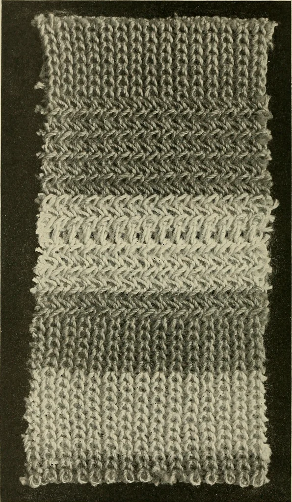 An illustration from Cyclopedia of textile work : a general reference library on cotton, woolen and worsted yarn manufacture, weaving, designing, chemistry and dyeing, finishing, knitting, and allied subjects, 1911, leaf 191