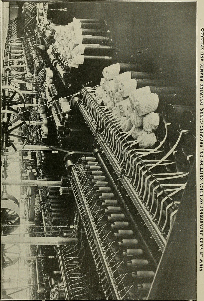 An illustration from Cyclopedia of textile work : a general reference library on cotton, woolen and worsted yarn manufacture, weaving, designing, chemistry and dyeing, finishing, knitting, and allied subjects, 1911, leaf 196