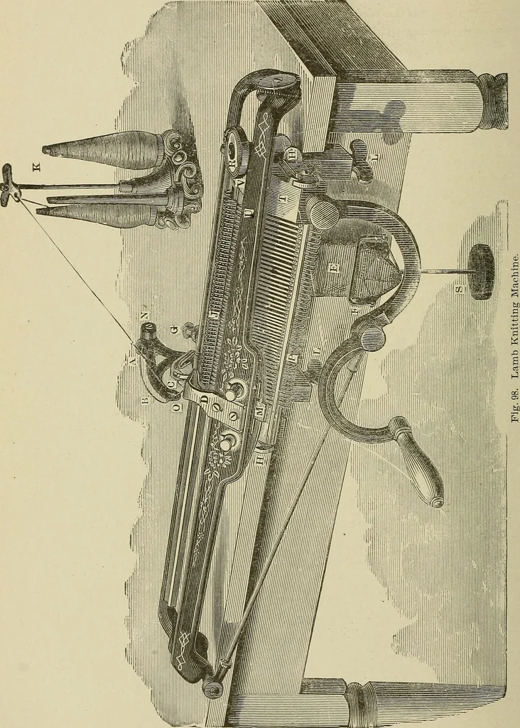 An illustration from Cyclopedia of textile work : a general reference library on cotton, woolen and worsted yarn manufacture, weaving, designing, chemistry and dyeing, finishing, knitting, and allied subjects, 1911, leaf 211