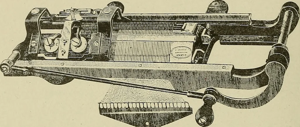 An illustration from Cyclopedia of textile work : a general reference library on cotton, woolen and worsted yarn manufacture, weaving, designing, chemistry and dyeing, finishing, knitting, and allied subjects, 1911, leaf 213