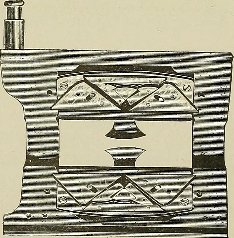 An illustration from Cyclopedia of textile work : a general reference library on cotton, woolen and worsted yarn manufacture, weaving, designing, chemistry and dyeing, finishing, knitting, and allied subjects, 1911, leaf 220